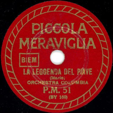 ORCHESTRA COLUMBIA - La leggenda del Piave