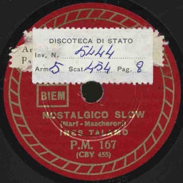 TALAMO INES - Nostalgico slow