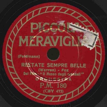 ORCHESTRA - Restate sempre belle