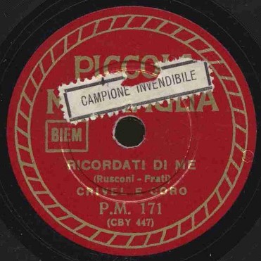CRIVEL E CORO - Ricordati di me
