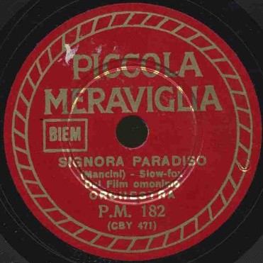 ORCHESTRA - Signora Paradiso