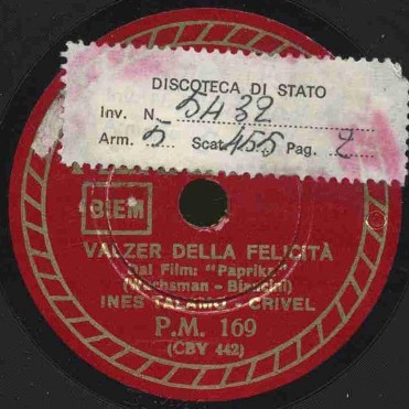 TALAMO INES E CRIVEL - Valzer della felicita