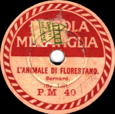 BERNARD PAOLO - L'animale Di Florestano (etichetta prima pubblicazione)