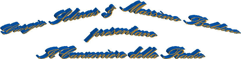 Giorgio Solinas & Massimo Baldino
presentano
Il Canzoniere della Radio