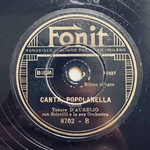 Canta popolanella Nino D'aurelio