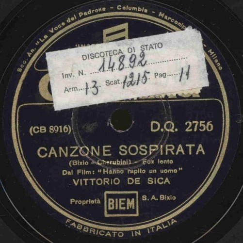 canzone sospirata